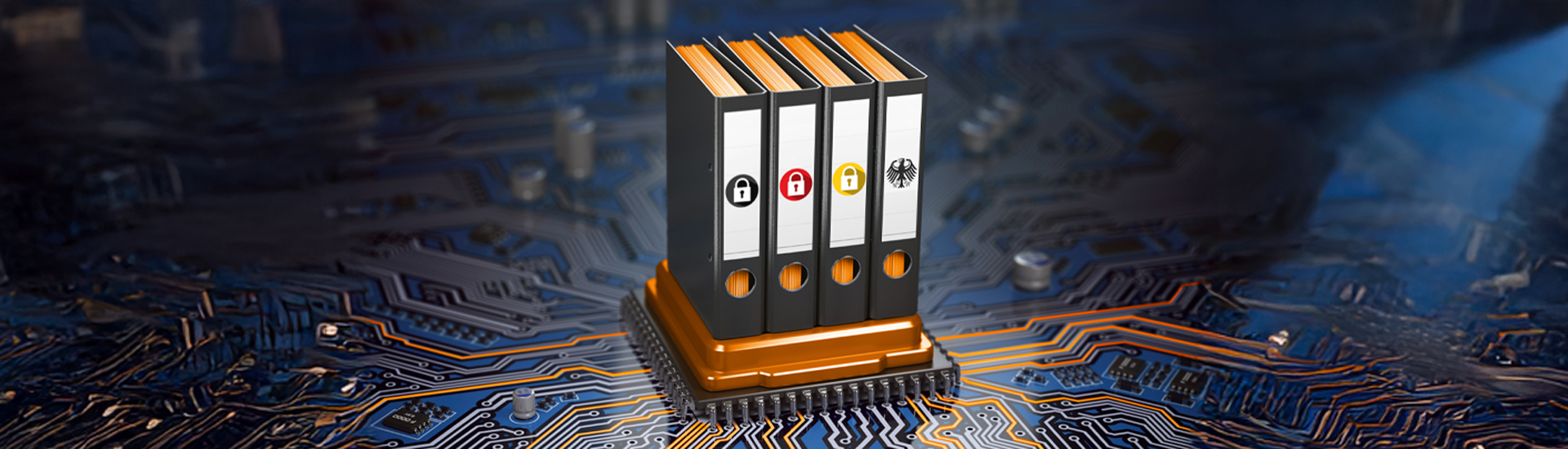 Ordner auf CPU-Prozessor und Motherboard.