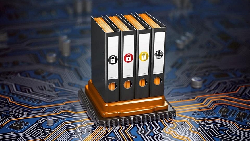Ordner auf CPU-Prozessor und Motherboard.